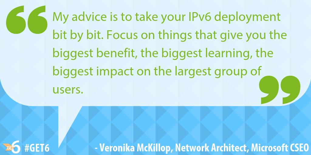 “my advice is to take your deployment bit by bit. Focus on things that give you the biggest benefit, the biggest learning, the biggest impact on the largest group of users.”