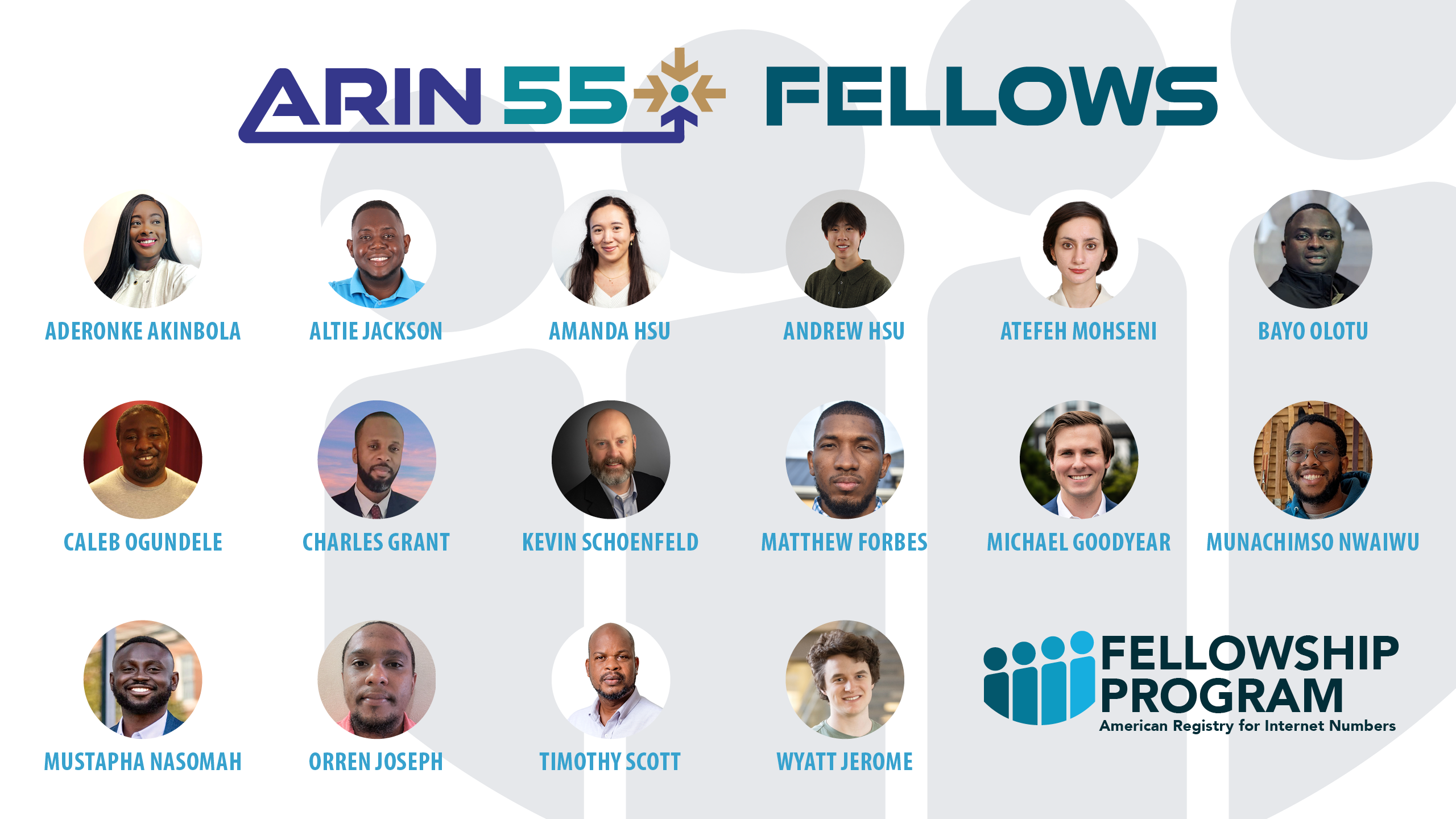 ARIN 55 Selected Fellows
