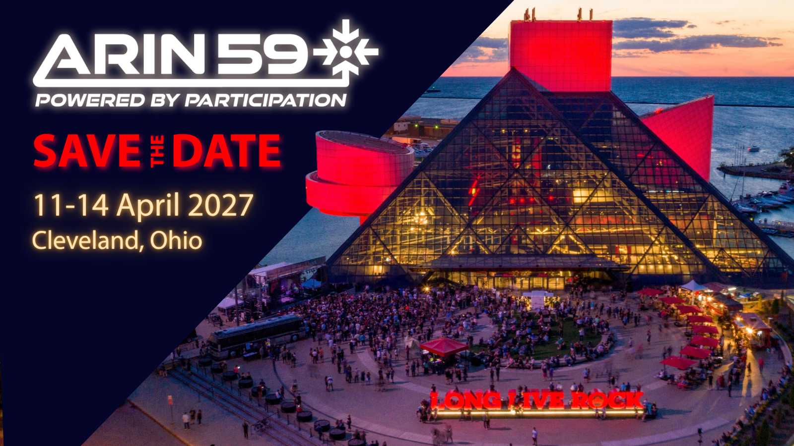Save the date for ARIN 59