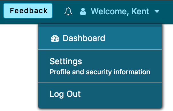 dashboard page